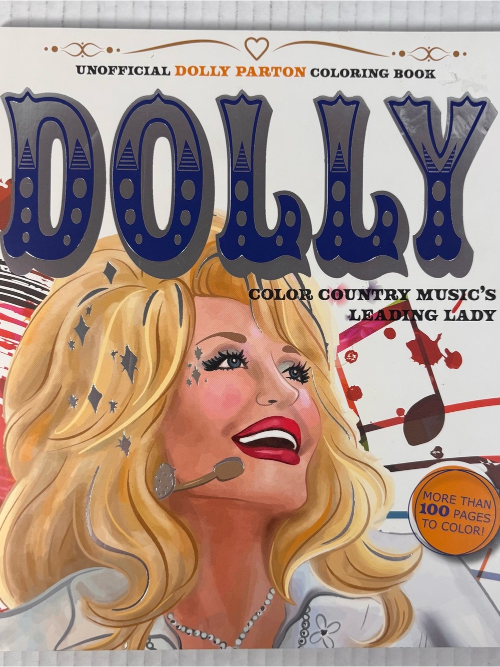 Dolly Parton unofficial Coloring Book 100+ pages country music 2024 new